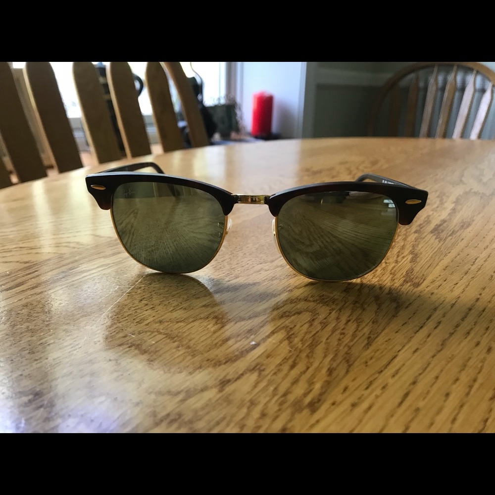 Raybans Club Master Mirror sunglasses